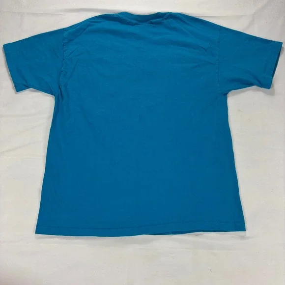 Connecticut Vintage 90s Single Stitch Graphic T-Shirt XL Blue Hanes Beefy-T - Picture 6 of 8